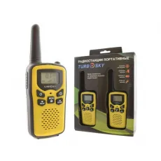 Комплект раций 2 шт TurboSky T25 YELLOW. Рация TurboSky T25 желтого цвета.