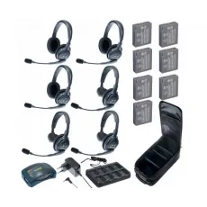 Комплект Eartec HUB 6-33 UltraLITE & HUB 6 абонентов с гарнитурами 3 Single 3 Double Headsets