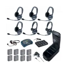 Комплект гарнитур Eartec HUB 7-24MON UltraLITE & HUB 7 абонентов с гарнитурами 2 Single 4 Double 1 Monarch