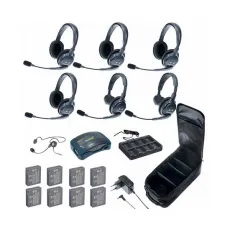 Гарнитура Eartec HUB 7-24CYB UltraLITE & HUB 7 абонентов с гарнитурами 2 Single 4 Double 1 Cyber