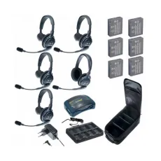 Комплект Eartec HUB 5-41UltraLITE & HUB 5 абонентов с гарнитурами 4 Single 1 Double Headsets