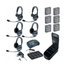 Комплект Eartec HUB 5-23 UltraLITE & HUB 5 абонентов с гарнитурами 2 Single 3 Double Headsets