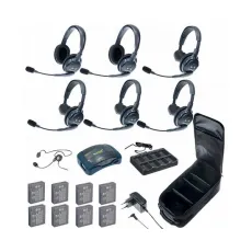 Комплект Eartec HUB 7-42CYB UltraLITE & HUB 7 абонентов с гарнитурами 4 Single 2 Double 1 Cyber
