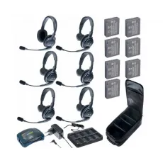 Комплект Eartec HUB 6-51 UltraLITE & HUB 6 абонентов с гарнитурами 5 Single 1 Double Headsets