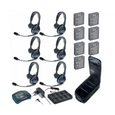 Комплект Eartec HUB 6-S UltraLITE & HUB а 6 абонентов с гарнитурами Single Headsets