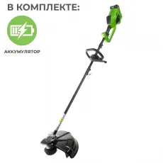 Аккумуляторный триммер Greenworks GD40BC бесщеточный, 40V с АКБ 2 Ач, без ЗУ
