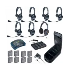 HUB 7-SMXD UltraLITE & HUB 7 абонентов с гарнитурами 6 Single 1 Max 4G Double, батареи и кейс в комп