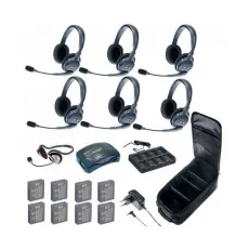 HUB 7-DMON UltraLITE & HUB 7 абонентов с гарнитурами 6 Double 1 Monarch Headset, батареи и кейс в ко