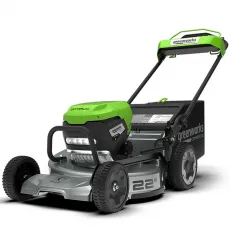 Аккумуляторная газонокосилка самоходная Greenworks LM221S бесщеточная, 82V без АКБ и ЗУ