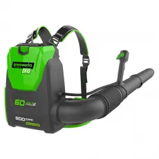 Воздуходувка аккумуляторная ранцевая Greenworks GD60BPB 60V (225 км/ч) бесщеточная без АКБ и ЗУ