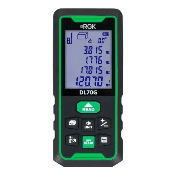 Лазерный дальномер RGK DL70G - зеленый луч