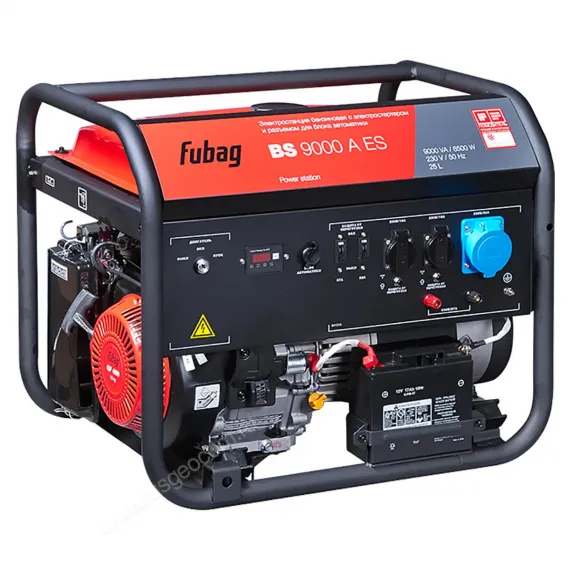 Бензиновый генератор FUBAG BS 9000 A ES в супертихом зимнем кожухе 1400SS RAL 8019