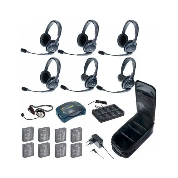 Комплект гарнитур Eartec HUB 7-24MON UltraLITE & HUB 7 абонентов с гарнитурами 2 Single 4 Double 1 Monarch