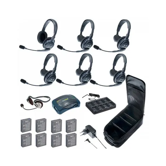 Комплект Eartec HUB 7-51MON UltraLITE & HUB 7 абонентов с гарнитурами 5 Single 1 Double 1 Monarch