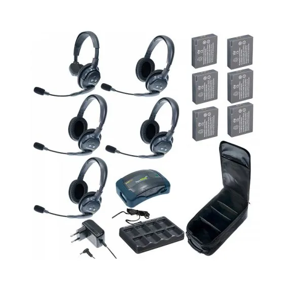 Комплект Eartec HUB 5-14 UltraLITE & HUB 5 абонентов с гарнитурами 1 Single 4 Double Headsets