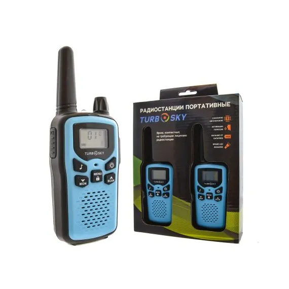 Комплект раций 2 шт TurboSky T35 BLUE