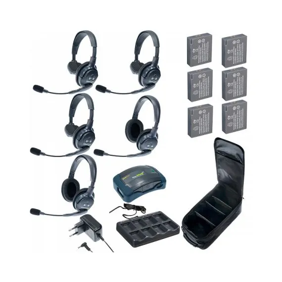 Комплект Eartec HUB 5-32 UltraLITE & HUB 5 абонентов с гарнитурами 3 Single 2 Double Headsets