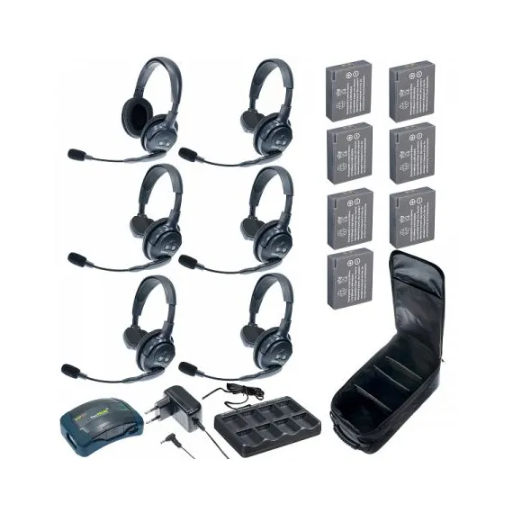 Комплект Eartec HUB 6-51 UltraLITE & HUB 6 абонентов с гарнитурами 5 Single 1 Double Headsets