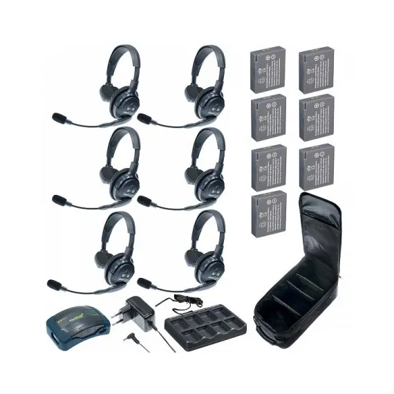 Комплект Eartec HUB 6-S UltraLITE & HUB а 6 абонентов с гарнитурами Single Headsets