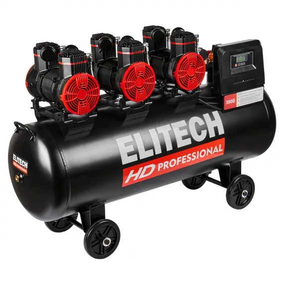 Безмасляный компрессор Elitech HD PROFESSIONAL ACF 900-160S, изображение 5