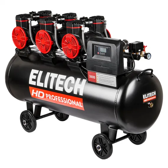 Безмасляный компрессор Elitech HD PROFESSIONAL ACF 750-160S, изображение 4