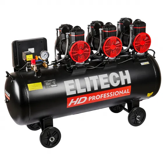 Безмасляный компрессор Elitech HD PROFESSIONAL ACF 750-160S, изображение 2