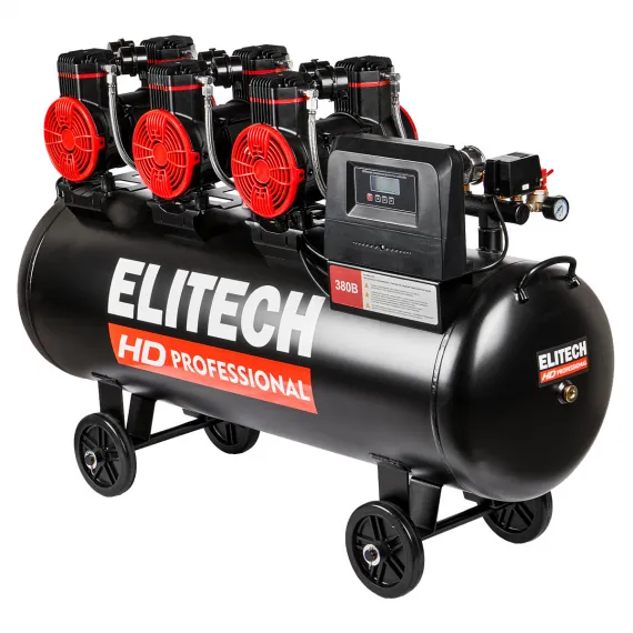 Безмасляный компрессор Elitech HD PROFESSIONAL ACF 900-160S, изображение 4