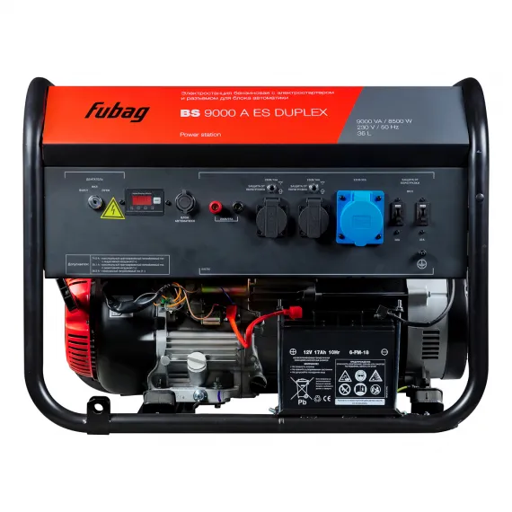 Бензиновый генератор FUBAG BS 9000 A ES DUPLEX, изображение 3