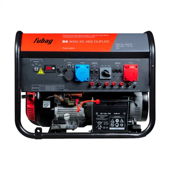 Бензиновый генератор FUBAG BS 9000 XD A ES DUPLEX, изображение 3