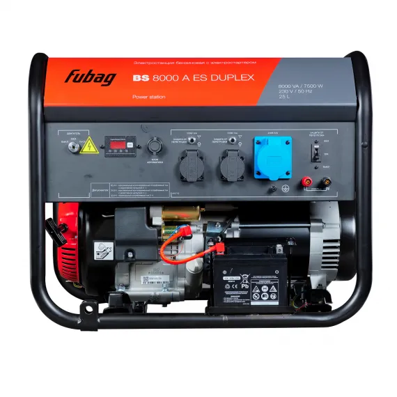 Бензиновый генератор FUBAG BS 8000 A ES DUPLEX, изображение 3