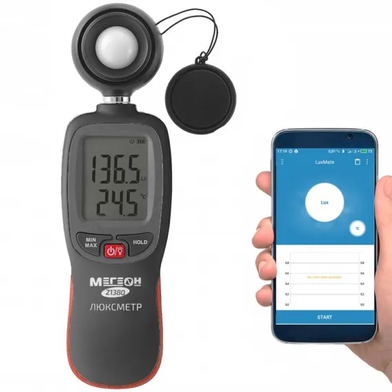 Люксметр МЕГЕОН 21380 с Bluetooth, изображение 3