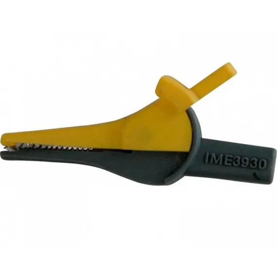 Зажим изолированный типа quotкрокодилquot прямой желтый Радио-Сервис 127994