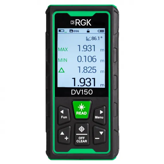 Лазерный дальномер с видоискателем RGK DV150 с поверкой, изображение 2