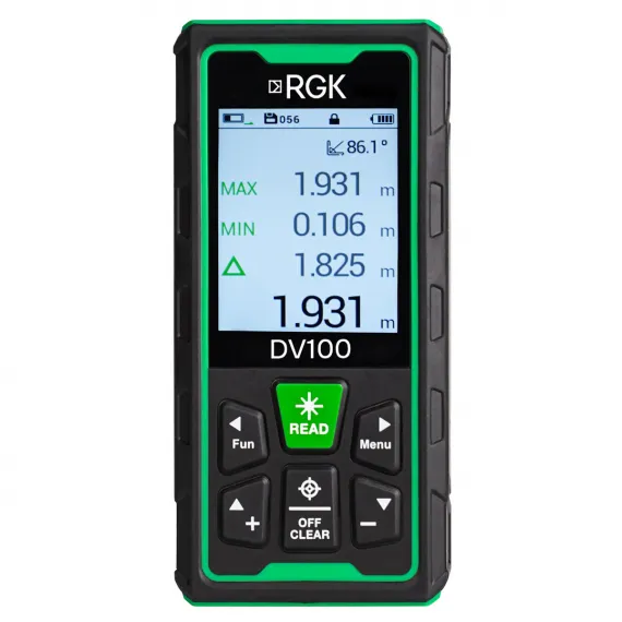 Лазерный дальномер с видоискателем RGK DV100 с поверкой, изображение 2