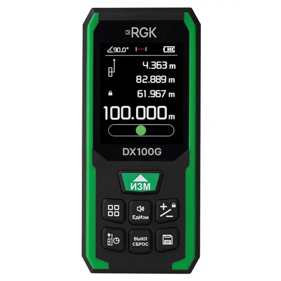 Лазерный дальномер RGK DX100G с поверкой