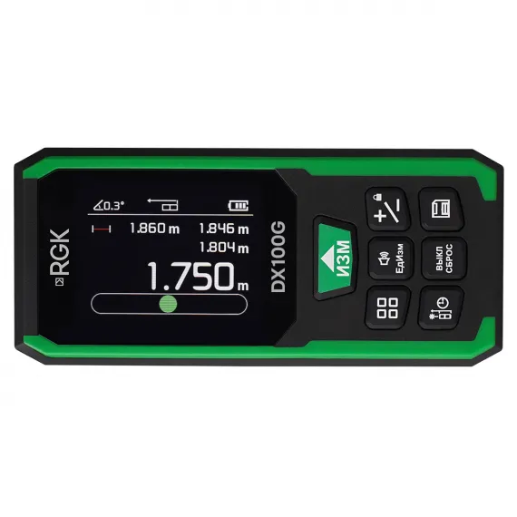 Лазерный дальномер RGK DX100G с поверкой, изображение 4