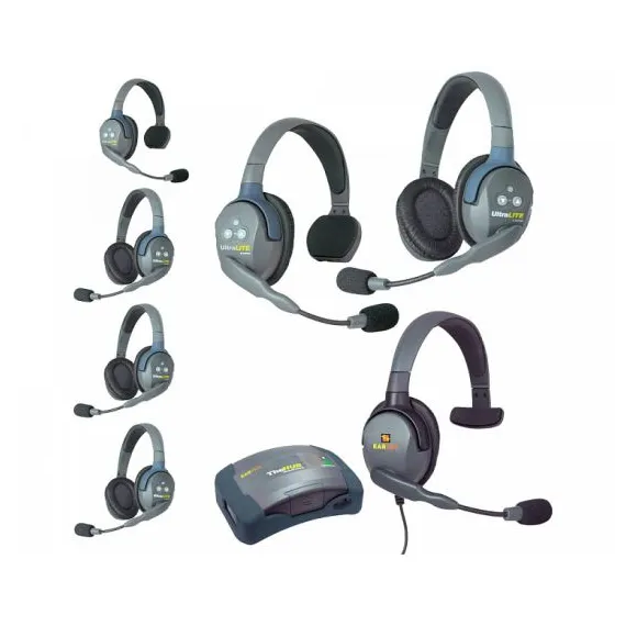 HUB 7-24MXS UltraLITE & HUB 7 абонентов с гарнитурами 2 Single 4 Double 1 Max 4G Single, батареи и к