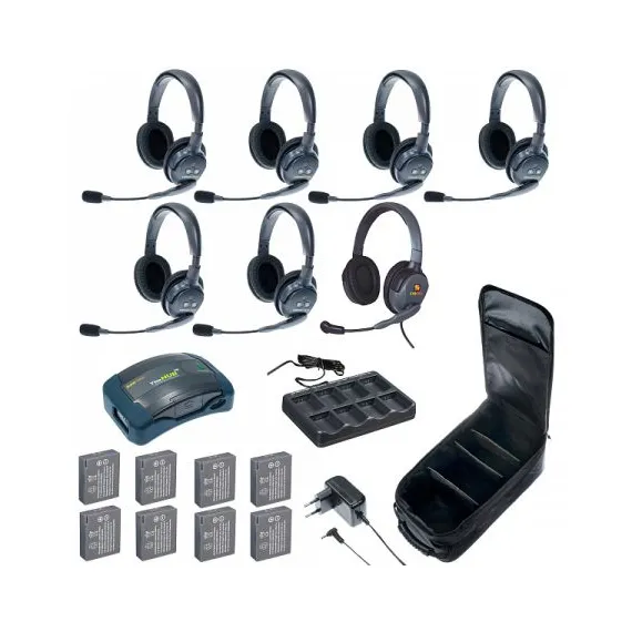 HUB 7-DMXD UltraLITE & HUB 7 абонентов с гарнитурами 6 Double 1 Max 4G Double, батареи и кейс в комп