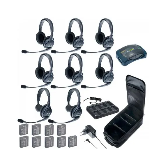 HUB 8-26 8 абонентов с гарнитурами 2 Single 6 Double Headsets, батареи, зарядное устройство и сумка