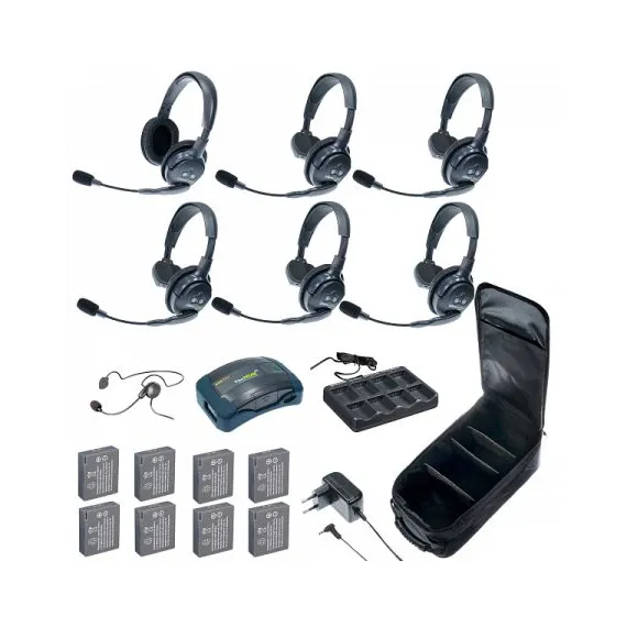 HUB 7-51CYB UltraLITE & HUB 7 абонентов с гарнитурами 5 Single 1 Double 1 Cyber, батареи и кейс в ко