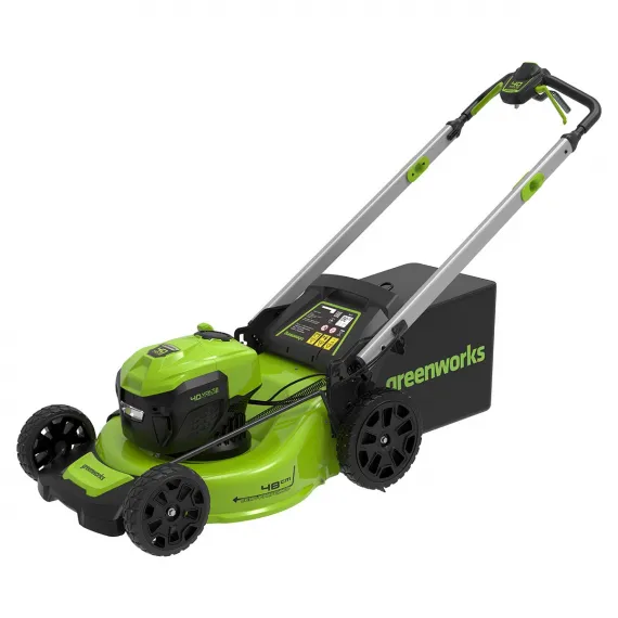 Аккумуляторная газонокосилка самоходная Greenworks GD40LM48SP бесщеточная, 40V без АКБ и ЗУ