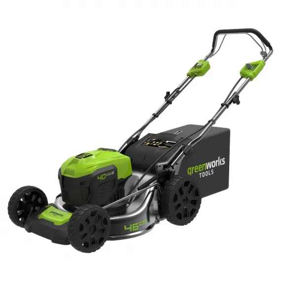 Аккумуляторная газонокосилка самоходная Greenworks GD40LM46SP бесщеточная, 40V без АКБ и ЗУ бесщеточная, 40V без АКБ и ЗУ